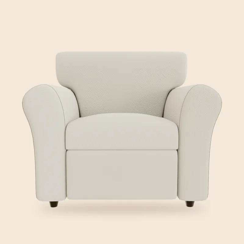 Ivory recliner armchair