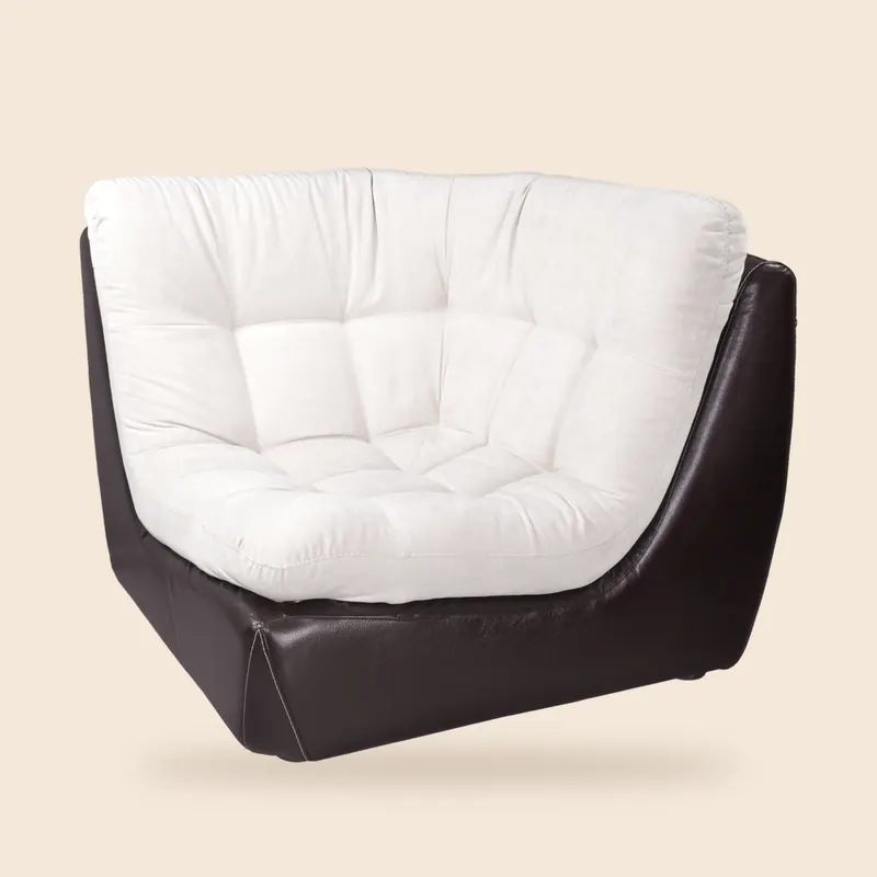 Leather-base lounge chair